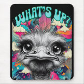 Whats Up? Ostrich - Mouse Pad Muismat (Voorkant)