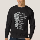 What's Wrong With Society Sarcastic  Skull With Sa Trui (Voorkant)