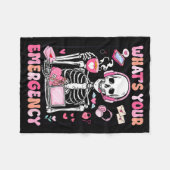 What's Your Emergency Valentines Day 911 Dispatche Fleece Deken (Voorkant (Horizontaal))