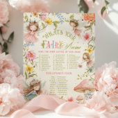 Whats your fairy name Fairy Bright Birthday Poster