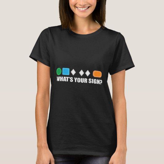 Whats Your Sign Skiing Difficulty Ski Skier  T-shirt (Voorkant)