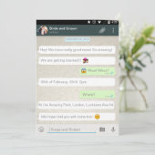 WhatsApp Android iPhone Chat Uitnodiging voor een (Staand voorkant)