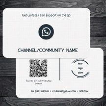 📲 WhatsApp Channel Community Aangepaste QR