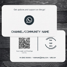 📲 WhatsApp Channel Community Aangepaste QR Visitekaartje