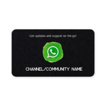 WhatsApp Community Channel Aangepaste Logo QR