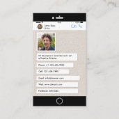Whatsapp geïnspireerd modern Visitekaartje