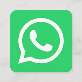 WhatsApp logo sociale media moderne trendy busines Contactkaartje