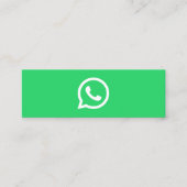 WhatsApp logo sociale media moderne trendy busines Contactkaartje (Voorkant)