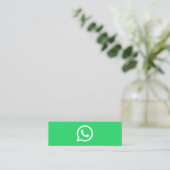 WhatsApp logo sociale media moderne trendy busines Contactkaartje (Staand voorkant)