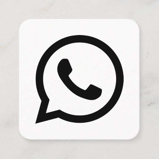 WhatsApp logo sociale media zwart-witpromo |