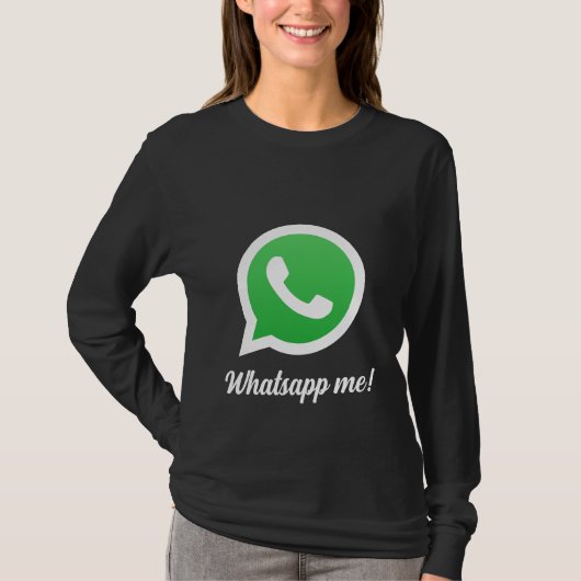 WhatsApp mij T-shirt (Voorkant)