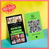 WhatsApp Nagelsalon Groen | QR-code voor sociale m Visitekaartje