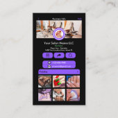 WhatsApp Nagelsalon Paarse | QR-code voor sociale Visitekaartje (Voorkant)