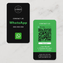 WhatsApp QR Code Eenvoudige Minimalistische Logo