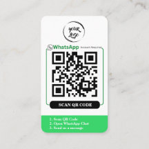 WhatsApp QR Code Visitekaartje