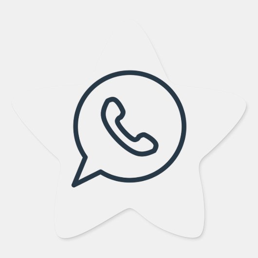 whatsapp-whats-whatsapp-pictogram ster sticker (Voorkant)