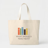 WhatShouldIReadNext.com Grote Tote Bag (Voorkant)