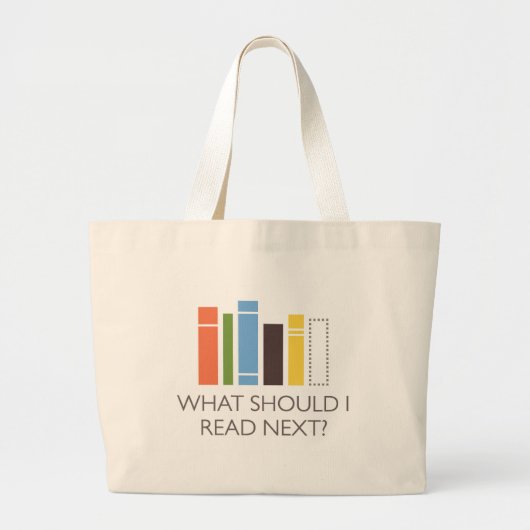 WhatShouldIReadNext.com Grote Tote Bag (Voorkant)