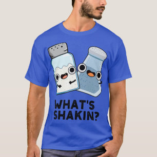 Whatsshakin grappig zout en peper shaker woordspel t-shirt