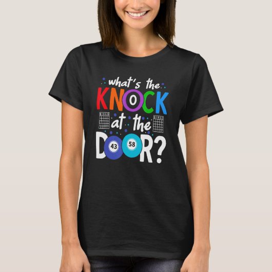 Whatu2019s De Knock Bij De Deur Lucky Gambling BI T-shirt (Voorkant)