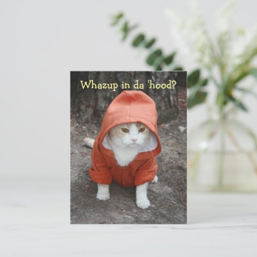 Whazup in de buurt? briefkaart (Staand voorkant)