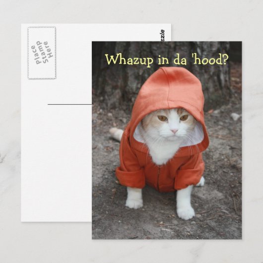 Whazup in de buurt? briefkaart (Voorkant / Achterkant)