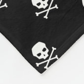 WHC - Skull Fleece Baby Blanket Deken (Hoek)