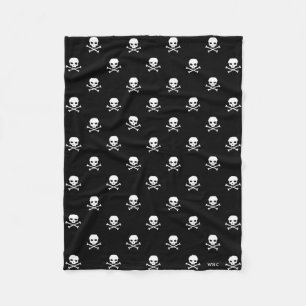 WHC - Skull Fleece Baby Blanket Deken