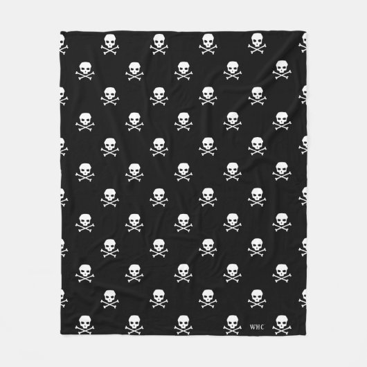 WHC - Skull Fleece Blanket Deken (Voorkant)