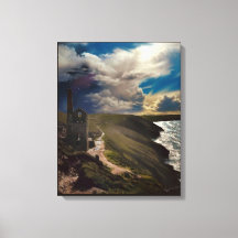 Wheal Coates Cornwall met surrealistische lucht