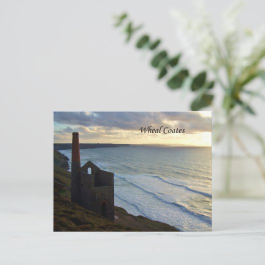 Wheal Coates Mine Cornwall England Briefkaart (Staand voorkant)