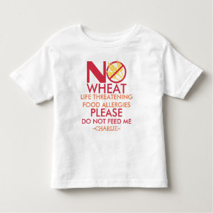Wheat Allergy Shirt, voer me niet Kinder Shirts