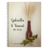 Wheat and Hops Brewery Wedding Guest Book Notitieboek (Voorkant)