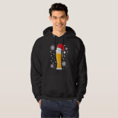 Wheat Beer Wheat Beer with Christmas Hat   Beer Dr Hoodie (Voorkant volledig)