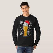 Wheat Beer Wheat Beer with Christmas Hat  Beer Dri T-shirt (Voorkant volledig)
