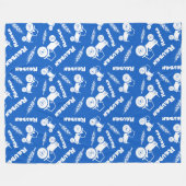 Wheat boerderij stylied tractor, grafisch genaamd  fleece deken (Voorkant (Horizontaal))