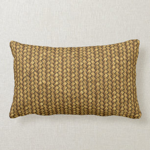 Wheat Color Basket Weave Pattern Texture Kussen