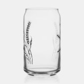 Wheat Ears Etched Wedding Glasses Blikvorm Glas (Rechts)