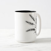 Wheat Ears Mug – Rustic Farmhouse Coffee Cup Tweekleurige Koffiemok (Voorkant rechts)