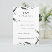 Wheat Fall Wedding RSVP (Staand voorkant)