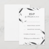 Wheat Fall Wedding RSVP (Voorkant / Achterkant)