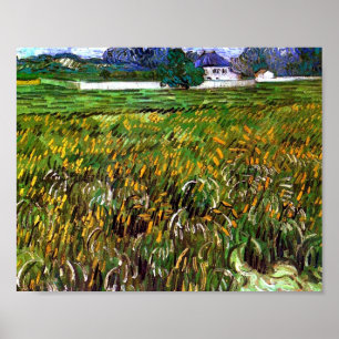 Wheat Field Auvers, White House Van Gogh Fine Art Poster