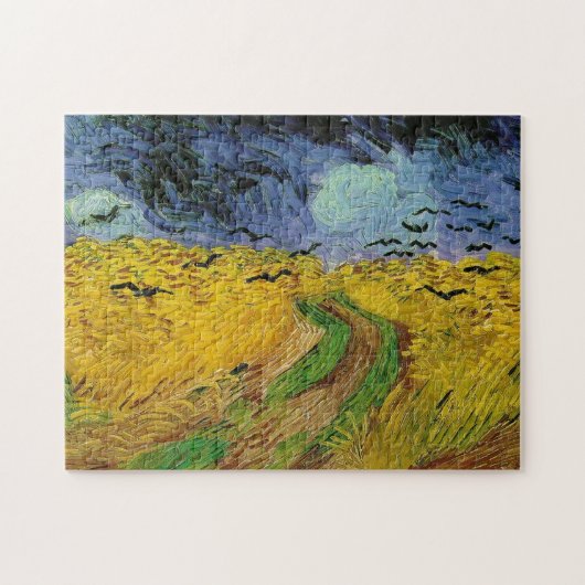 Wheat Field Crows Van Gogh Painting Art Legpuzzel (Horizontaal)
