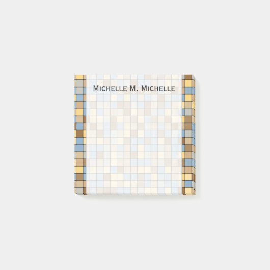 Wheat Field Harvest Geïnspireerd tegelpatroon + na Post-it® Notes (Voorkant)