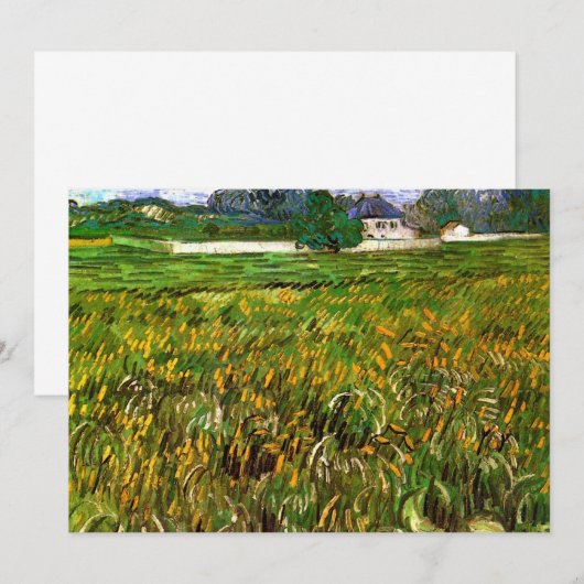 Wheat Field in Auvers door Vincent van Gogh (Voorkant / Achterkant)