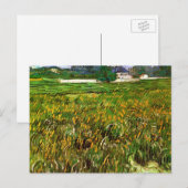 Wheat Field in Auvers door Vincent van Gogh Briefkaart (Voorkant / Achterkant)