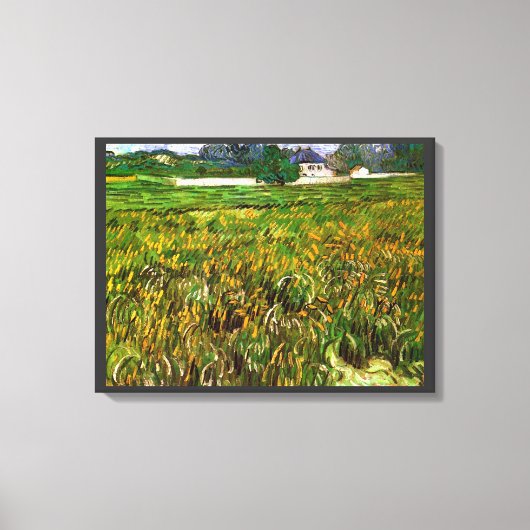 Wheat Field in Auvers door Vincent van Gogh Canvas Afdruk (Voorkant)