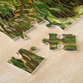 Wheat Field in Auvers door Vincent van Gogh Legpuzzel (Zijkant)