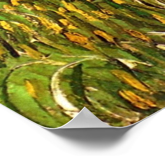 Wheat Field in Auvers door Vincent van Gogh Poster (Hoek)