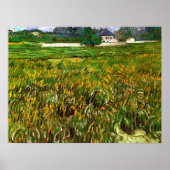 Wheat Field in Auvers door Vincent van Gogh Poster (Voorkant)